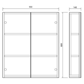 Vogue Hudson Wall Bathroom Vanity Combo 1000mm