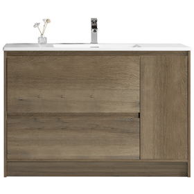 Zara Floor Vanity Forest Grain with Sigma Artificial Marble Top 1200mm