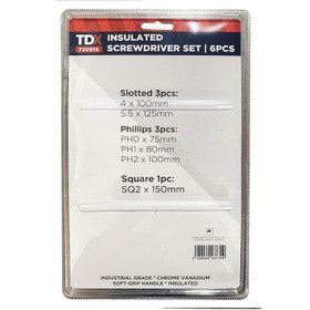 TDX Insulated Screwdriver Set - 6pcs