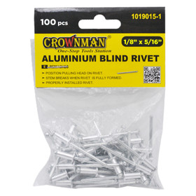 Crownman Aluminium Blind Rivet - 3.2 X 8mm Crownman Aluminium Blind Rivet - 3.2 X 8mm