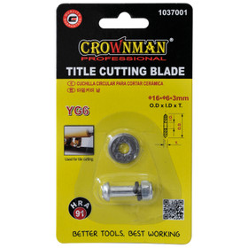 Crownman Tile Cutting Wheel - 16 x 3mm