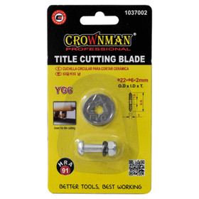 Crownman Tile Cutting Wheel - 22 X 3mm