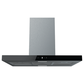 Midea Island Rangehood Stainless Steel with Black Glass Fascia 1150m³/h - 90cm