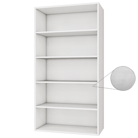 Wardrobe Wall Hung Tower with Shelves Only White Woodgrain - 800mm x 1532mm