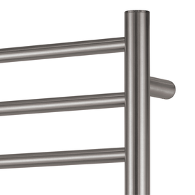 Vogue Gunmetal Heated Towel Rail 10 Bar - Universal