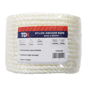 TDX Anchor Rope - 8MM x 50M TDX Anchor Rope - 8MM x 50M