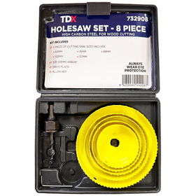 TDX Holesaw Set -  8pcs