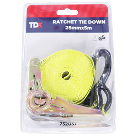TDX Ratchet Tie Down - 25mm x 5M