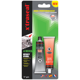 Xtraseal Steel Epoxy Adhesive 4-Min - 2 x 17ml