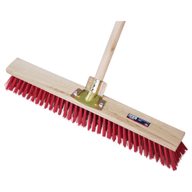 TDX PP Bristle Broom with Wooden Handle - 600mm