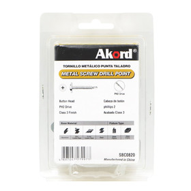 Akord Screw Button 20mm C3 - Pack of 100