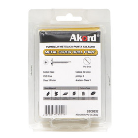 Akord Screw Button 32mm C3 Pack of 100
