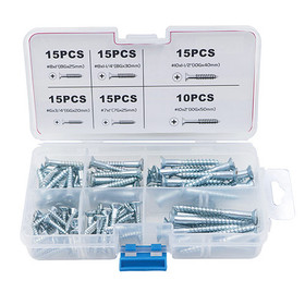 Akord Screw Wood Assortment Kit - Pack of 85