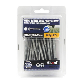 Akord Roofing Screws 75mm HEX C4 - Pack of 20