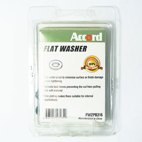 Akord Flat Washer Zinc Plated 5mm - Pack of 150