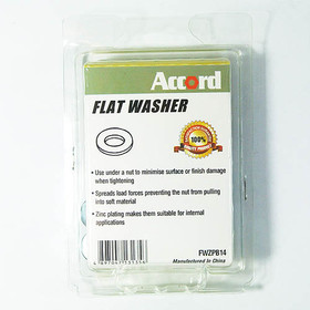 Akord Flat Washer Zinc Plated 6mm - Pack of 150