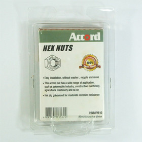Akord Nuts Hex Hot Dip Galvanised 10mm M10 - Pack of 30
