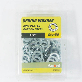 Akord Spring Washer Zinc Plated 12mm - Pack of 50