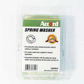 Akord Spring Washer Zinc Plated 12mm - Pack of 50