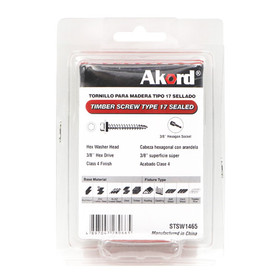 Akord Roofing Screws 65mm Sealed HEX C4 - Pack of 25