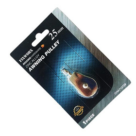 Fixworx Pulley Awning Single Nickel Plated 25mm Fixworx Pulley Awning Single Nickel Plated 25mm