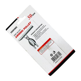 Fixworx Pulley Awning Single Nickel Plated 50mm