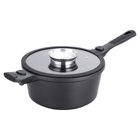 Zen Living - Cast Aluminium Round Saucepan with Lid 28cm