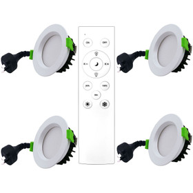 LED Downlight 12W Dimmable - 110mm (Cutout Ø90mm) Pack of 4