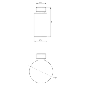 Klässich Round Wall Elbow - Chrome