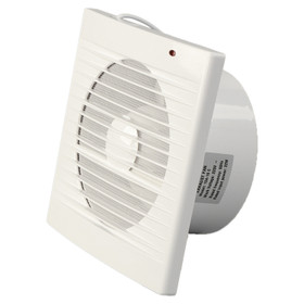 TDX Bathroom Extractor Fan with Humidity Sensor & Timer - White