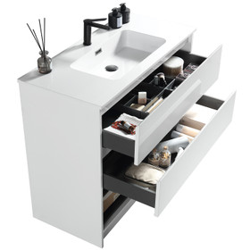 Fremont Floor Vanity with Arc Top 800mm - Glossy White Fremont Floor Vanity with Arc Top 800mm - Glossy White