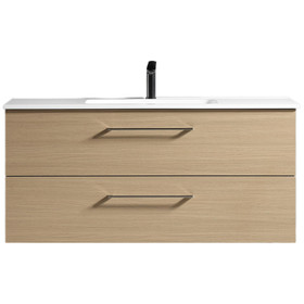 NOVO Wall Vanity With Classic Top 1200mm - Natural Oak