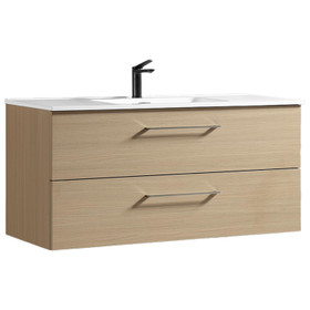 NOVO Wall Vanity With Classic Top 1200mm - Natural Oak