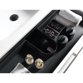 NOVO Wall Vanity With Classic Top 1000mm - White