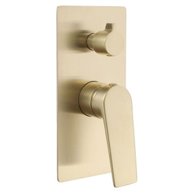 Klässich 55 Series Shower Mixer with Diverter - Brushed Brass Klässich 55 Series Shower Mixer with Diverter - Brushed Brass