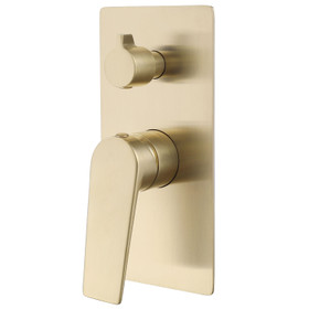 Klässich 55 Series Shower Mixer with Diverter - Brushed Brass Klässich 55 Series Shower Mixer with Diverter - Brushed Brass