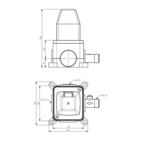 Klässich Linear II Shower Mixer - Brushed Gunmetal