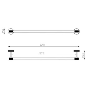 Cotta Bathroom Accessories Set - Brushed Brass