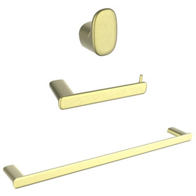 Opal Bathroom Accessories Set - Brushed Brass Opal Bathroom Accessories Set - Brushed Brass