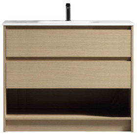 Fremont Floor Vanity with Arc Top 1200mm - Natural Oak Fremont Floor Vanity with Arc Top 1200mm - Natural Oak