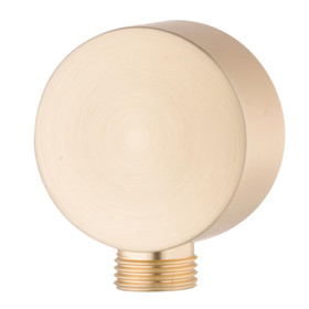 Storm Shower Wall Elbow Round - Brushed Brass