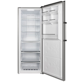 Vogue 710mm Upright Fridge or Freezer 431L Black Stainless Steel 5 Star
