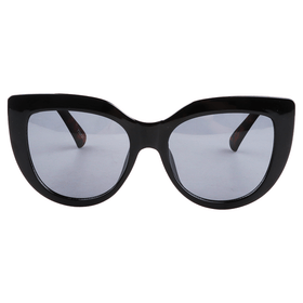 Black Frame Tortoise Shell Temples Women's Sunglasses