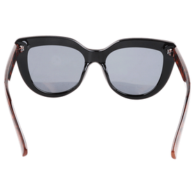Black Frame Tortoise Shell Temples Women's Sunglasses