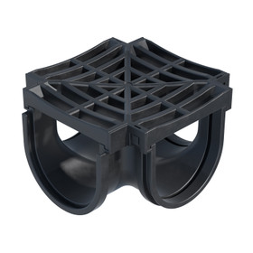 Drainage Channel and Grate Joiner 4 Way - 100mm x 100mm