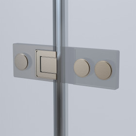 Alpha 1200mm Gunmetal Shower Door Kit Only with Black Tinted Glass - LHS Alpha 1200mm Gunmetal Shower Door Kit Only with Black Tinted Glass - LHS