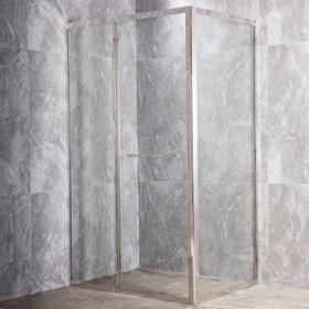 Oregon 1200mm Chrome Shower with Corner Waste - Rectangle Oregon 1200mm Chrome Shower with Corner Waste - Rectangle
