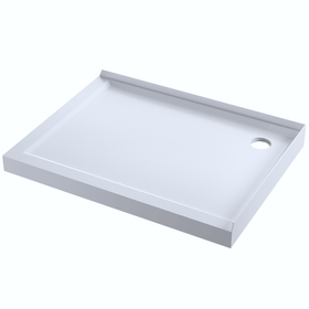 Oregon 1200mm Chrome Shower with Corner Waste - Rectangle