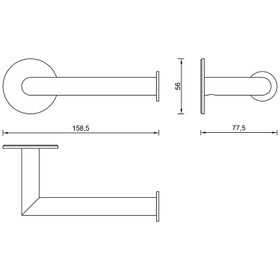 Stern Toilet Roll Holder - Gunmetal