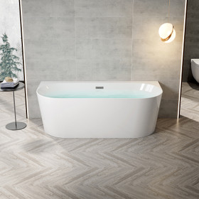 Pescara Freestanding Bathtub 1700mm - White Pescara Freestanding Bathtub 1700mm - White